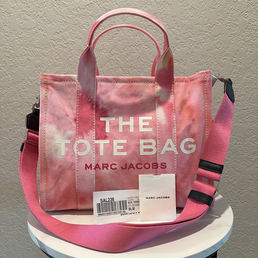 NWT Marc Jacobs Pink The Tote Bag Canvas